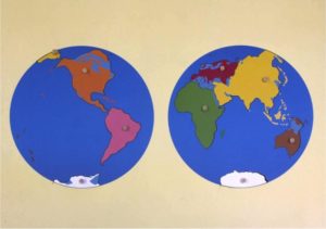 Puzzle Map of The World Parts (Occident)-0