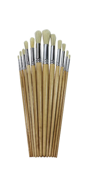 Artist Paint Brush Set Round (12pcs)