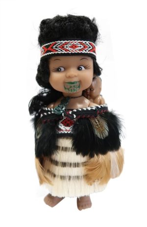 Maori Doll Wahine with Baby 20cm