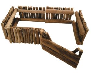 Wooden Fence & Gate Set (10pcs)