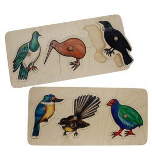 Knobbed Bird Puzzle Set (2pcs)