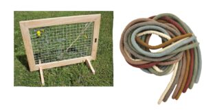 Weaving Station and Felt Ropes Set (8pcs)