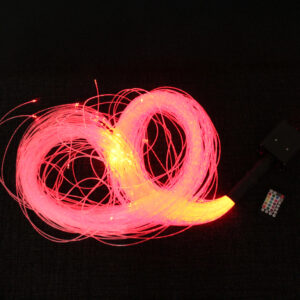 Fibre Optic Curtain with Interactive Light Source